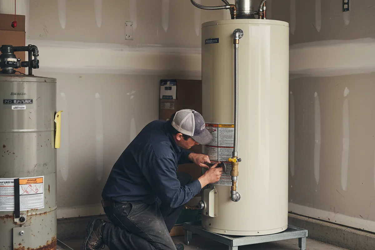 Water heater and shutoff valve replacement in Walnutport